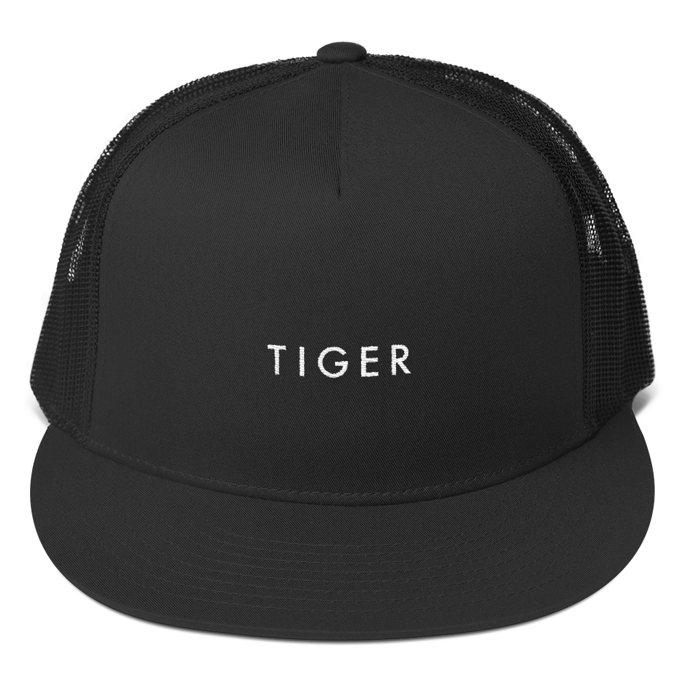 Tiger Flat Bill Trucker Hat